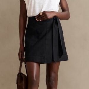 Banana Republic Tessa Cotton-Linen Mini Skirt